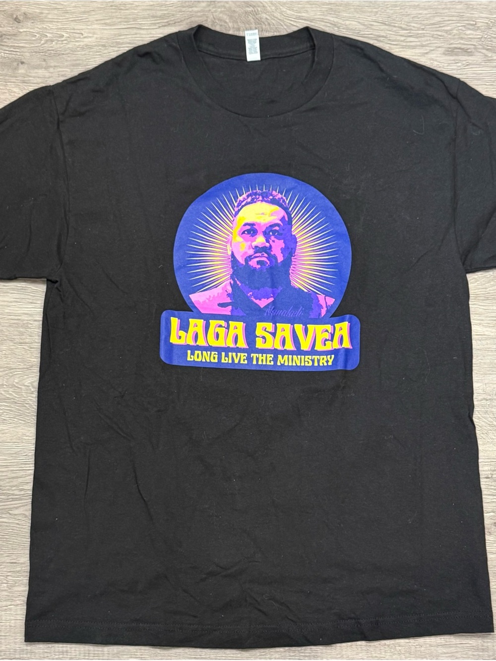 Wash House Music
Lava Savea black memorial T-shirt
